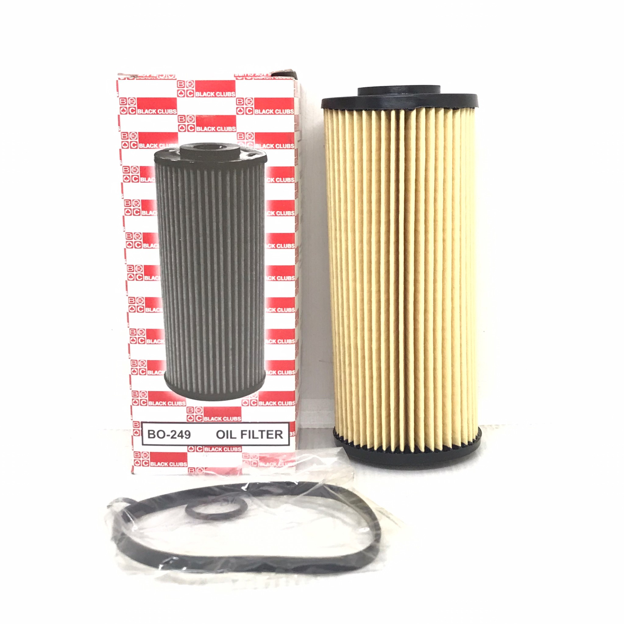 กรองเครื่อง ไส้ กรอง น้ำมันเครื่อง ไส้กรองน้ำมันเครื่อง ISUZU NPR / NQR Commionrail / EURO 3 / NLR / NMR / ELF 130 แรง อีซูซุ ยี่ห้อ BLACK CLUB / เบอร์ BO-249 / BO249 / 8-98018858-0 / 8980188580 / Oil Filter