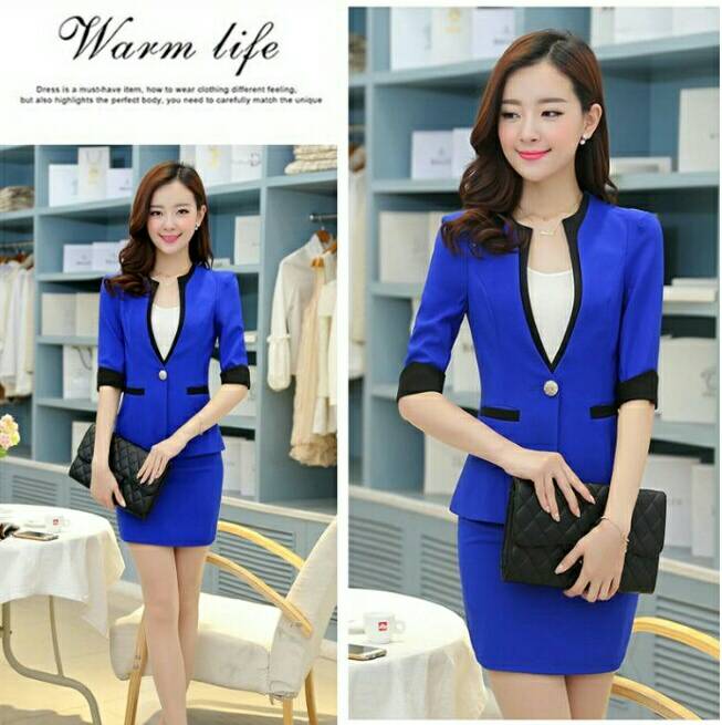 ชุดสูท ชุดออฟฟิศ ชุดพนักงานต้อนรับ