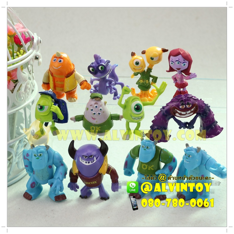 Action Figure Monsters Inc. 12 ตัว