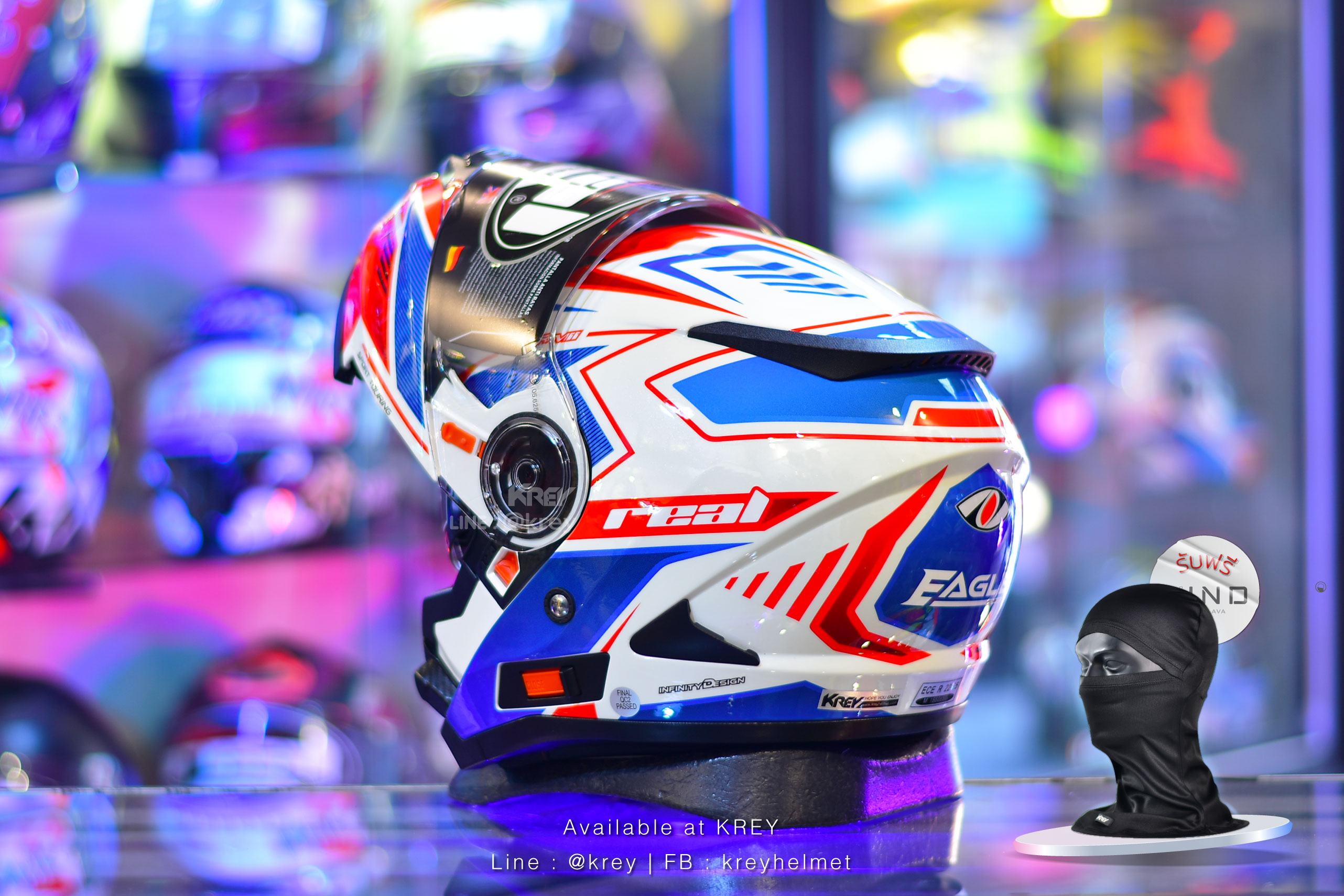 Real model Storm Eagle Force White Blue Red