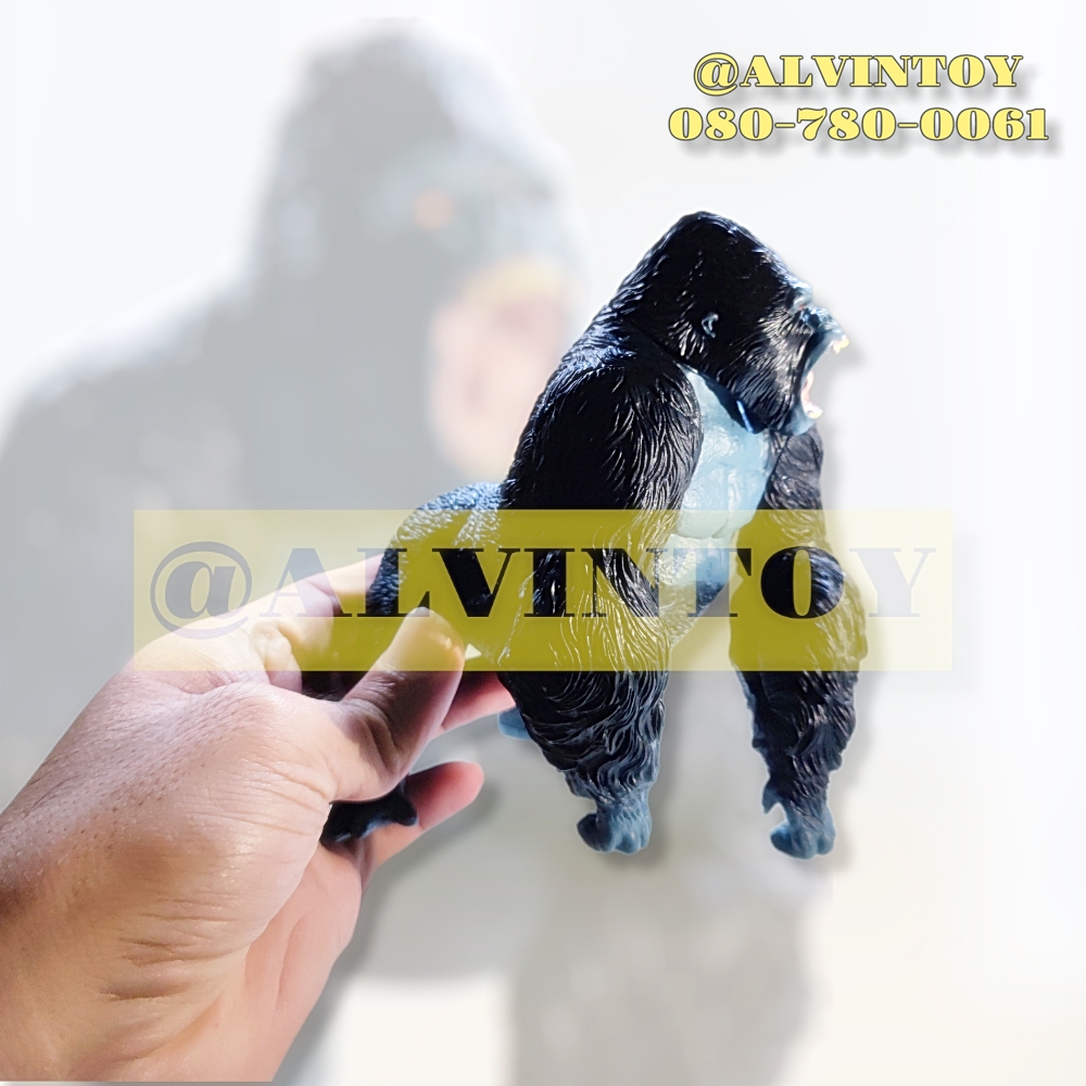 โมเดล ลิงกอริลลา คิงคอง Gorilla Kingkong ขนาดความสูง 14 ซม. งานสวยสมจริง ขยับจุดได้