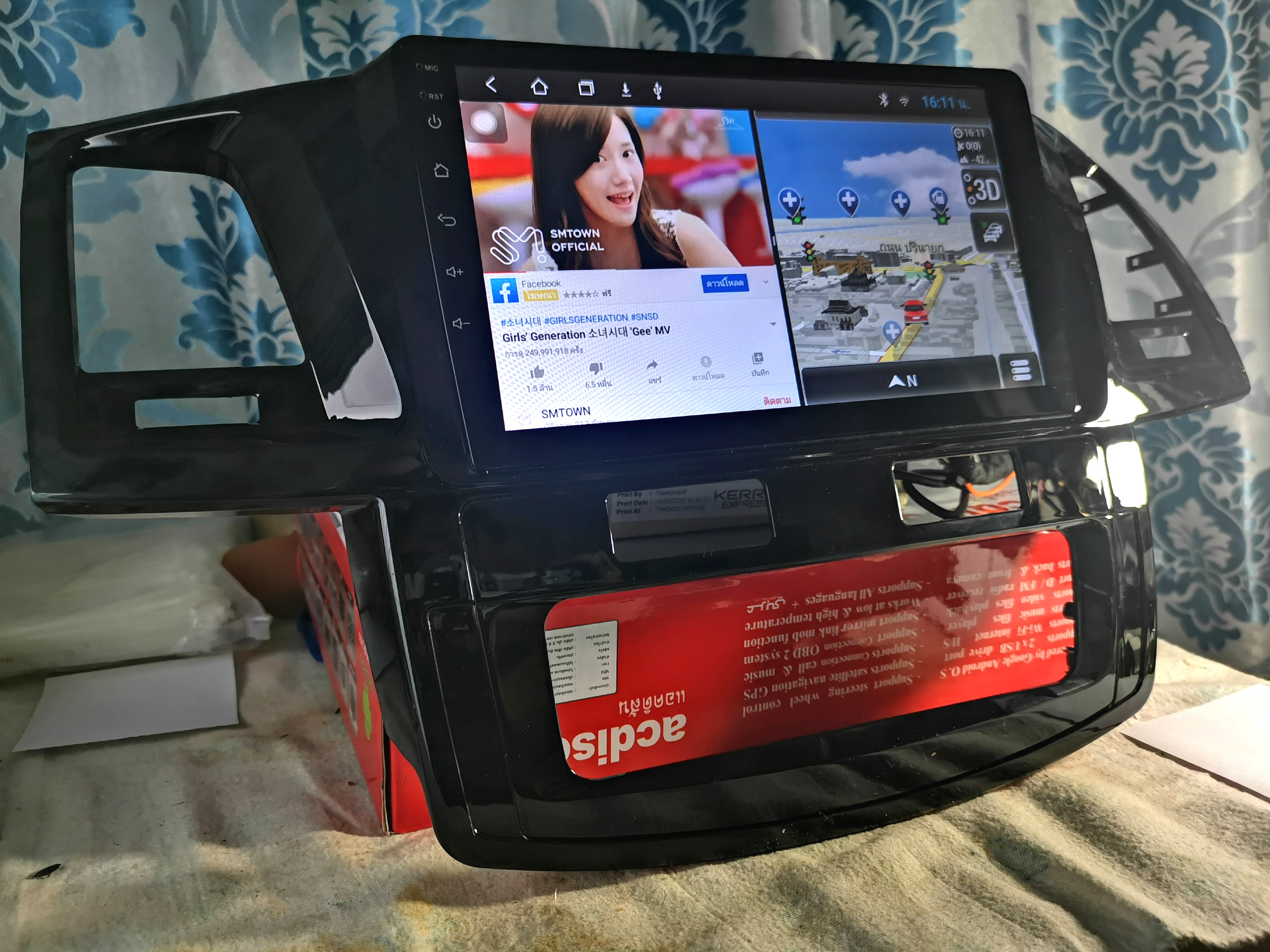 จอตรงรุ่น 9นิ้ว Fortuner เก่า จอรุ่น T5 ค่าย Alpha (แอร์ดิจิตอลยาว)