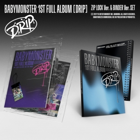 ( Pre-Order ) BABYMONSTER 1st Full Album [ DRIP ] Zip & Binder ver * ไม่มี Poster * วางจำหน่าย 1 / 11 / 2024