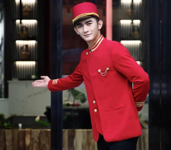 เครื่องแบบพนักงาน ชุดพนักงานต้อนรับโรงแรม ชุดพนักงานต้อนรับโรงแรมชาย