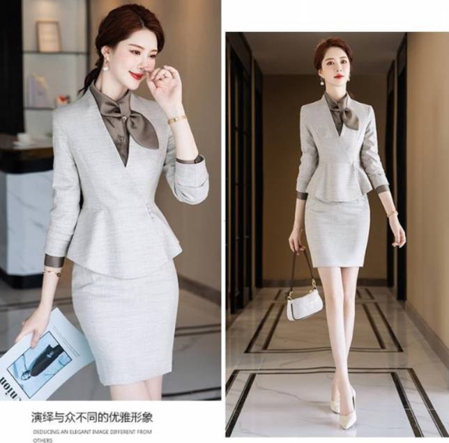 ชุดพนักงานต้อนรับ ชุดออฟฟิศ ชุดพนักงานต้อนรับโรงแรม