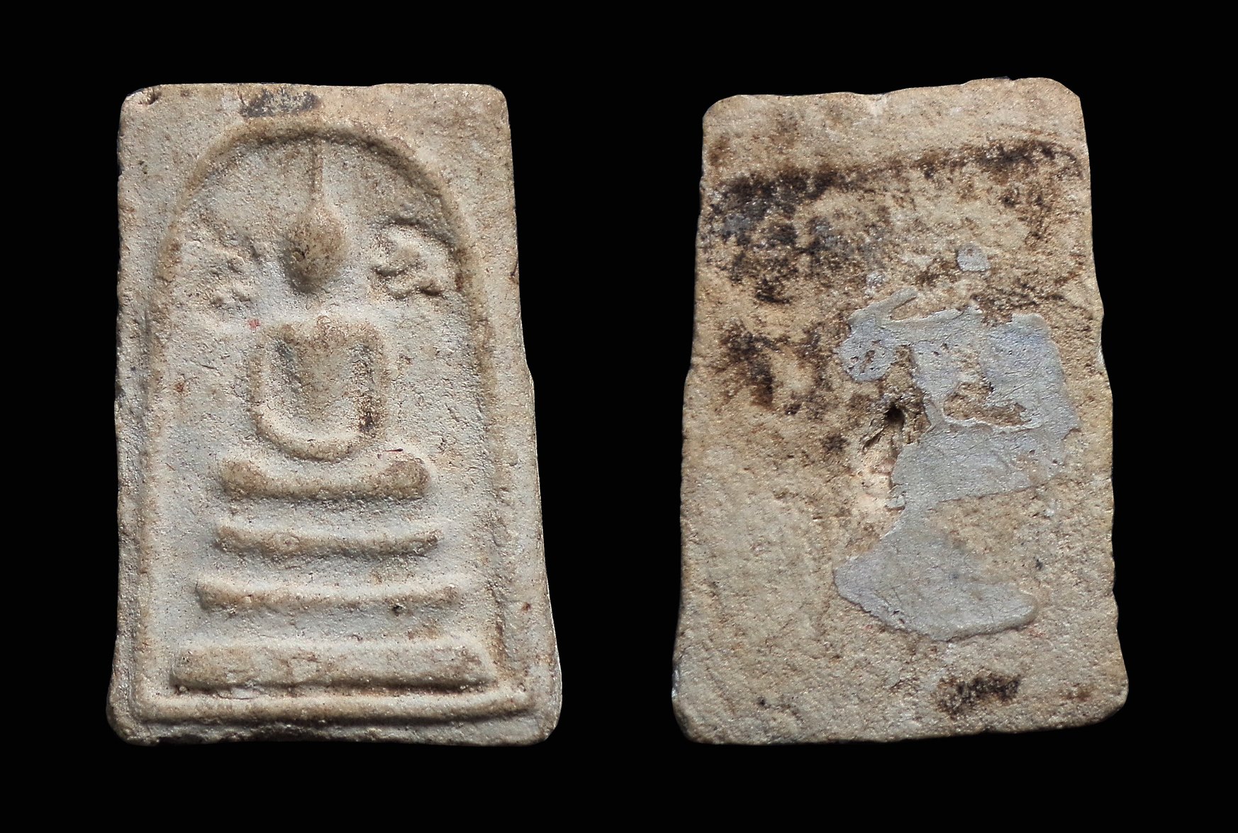 พระสมเด็จข้างอุ กรุวัดหลักสี่ราษฎร์สโมสร จ.สมุทรสาคร ปี2500 เนื้อผง