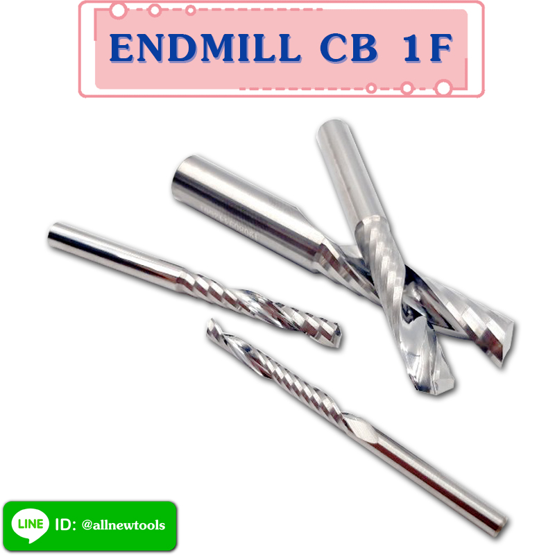 ENDMILL CB 1F (ALUMINUM) 45HRC