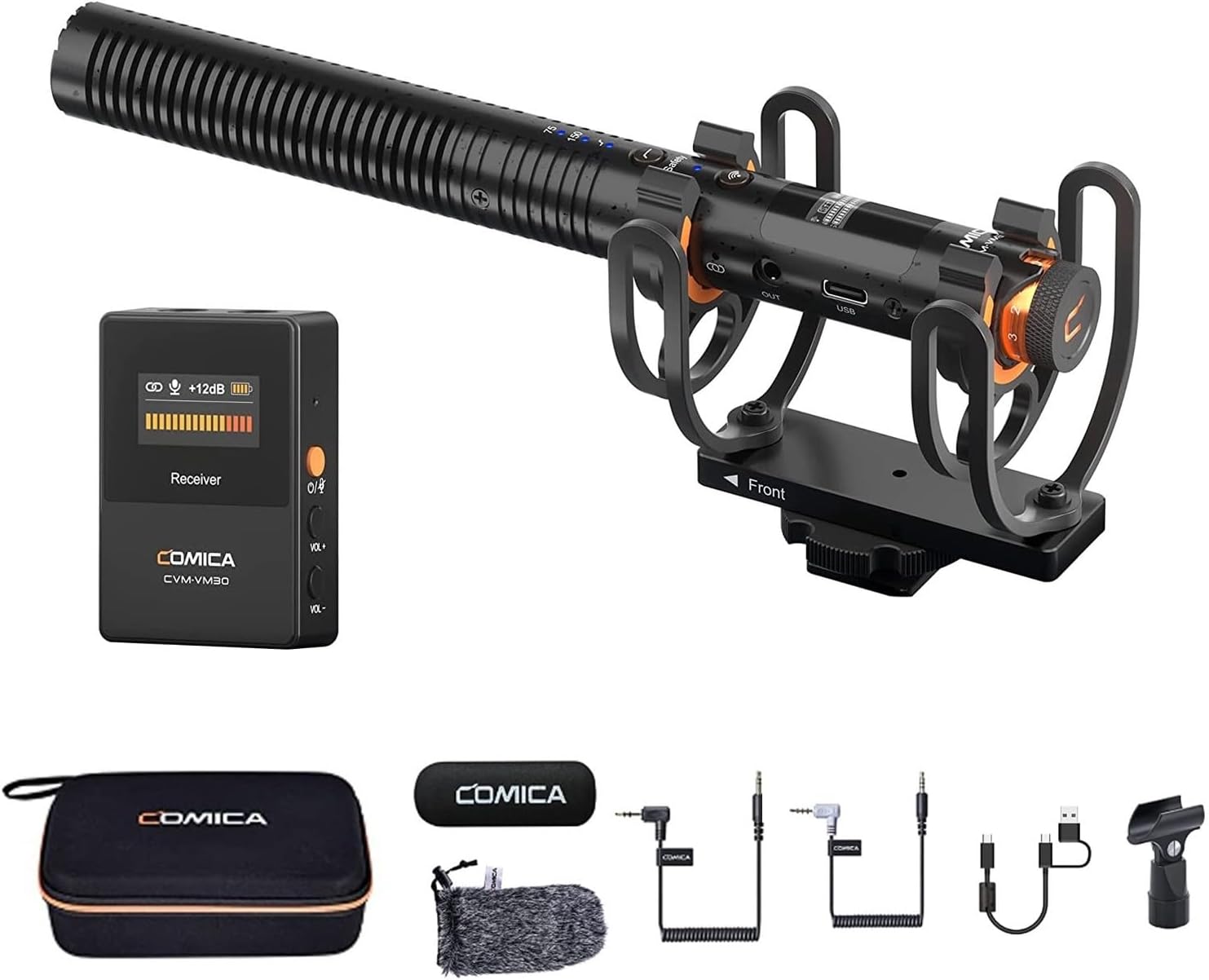 Comica CVM-VM30 *ของแท้รับประกัน 2ปี* ไมค์ช็อตกันไร้สาย Wireless Shotgun Microphone System (2.4 GHz)