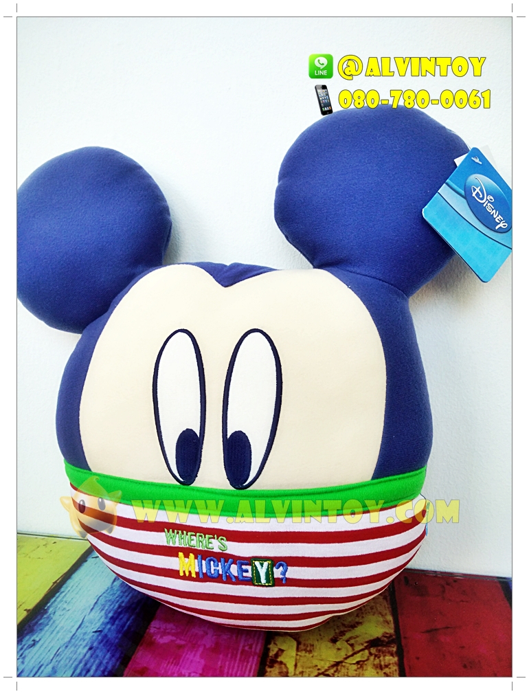 หมอนหน้าตุ๊กตา Mickey Mouse