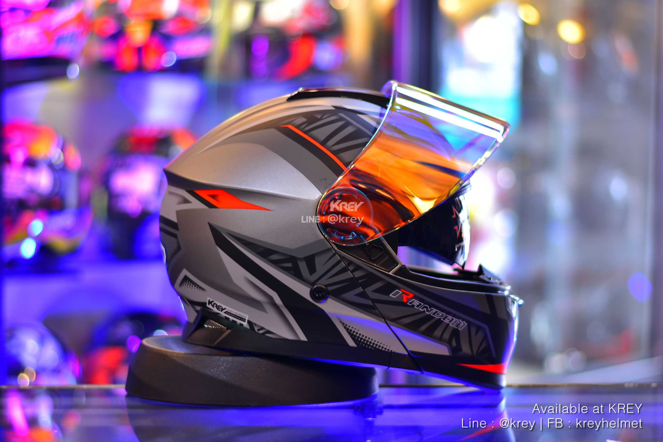 Random model MATRIX GREY RED MATT