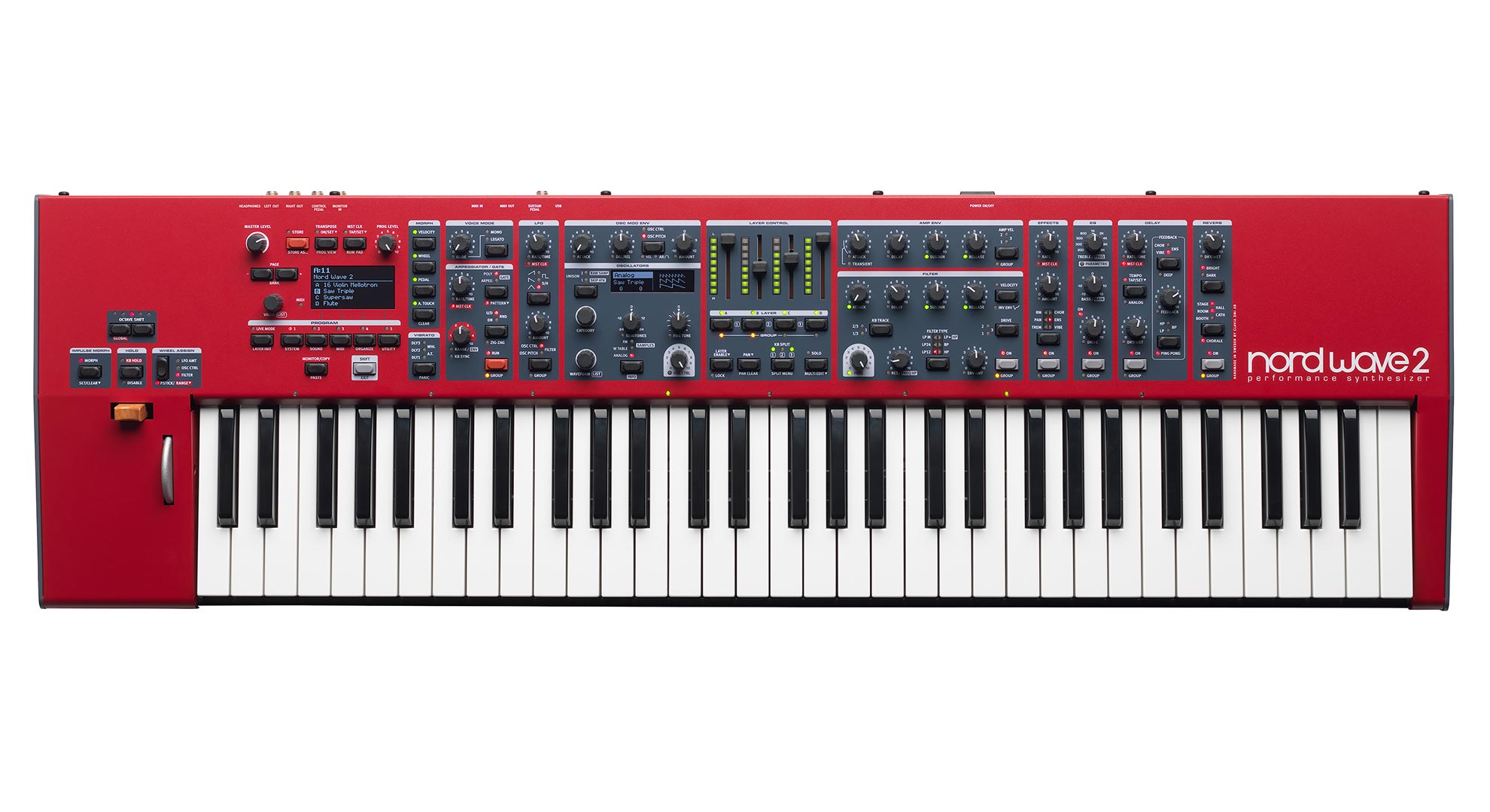 Nord Wave 2 *ของแท้รับประกัน 1ปี* สุดยอดซินธีไซเซอร์ระดับโลก Made in Sweden,ฟังก์ชั่นและเอ็ฟเฟ็กต์ครบครัน