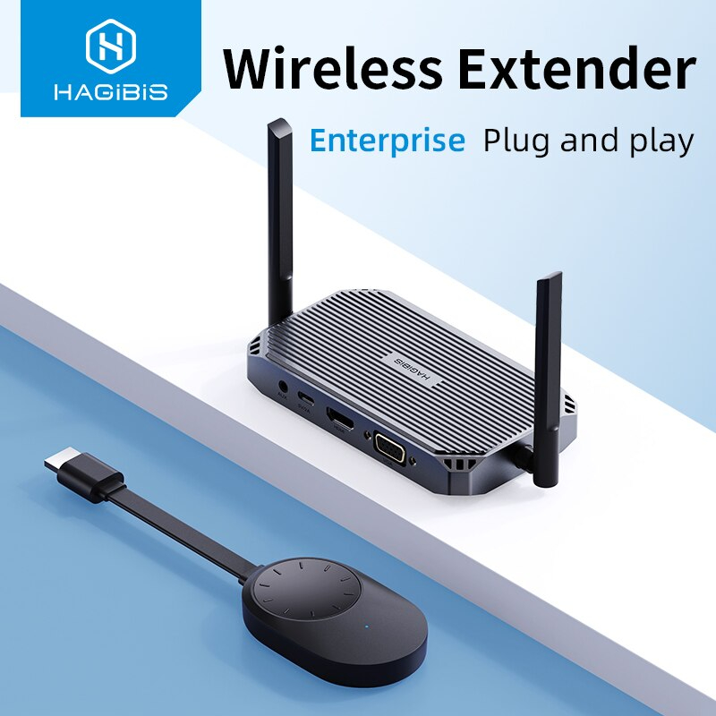 Hagibis G9W ไร้สาย HDMI Video Transmitter & Receiver Wireless Extender จอแสดงผล Dongle สำหรับทีวีโปรเจคเตอร์