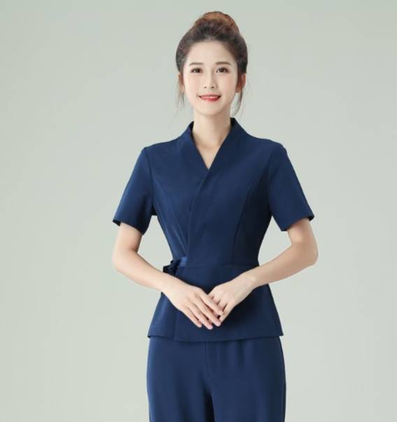 ชุดพนักงานร้านนวดสปา เสริมสวย คลินิกความงาม