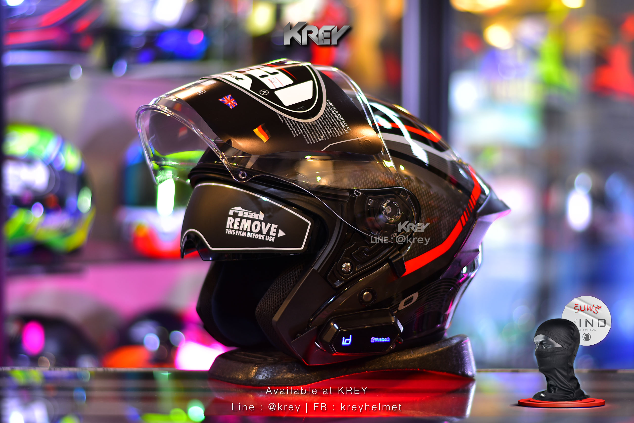 Real model OSLO Magma Black Red