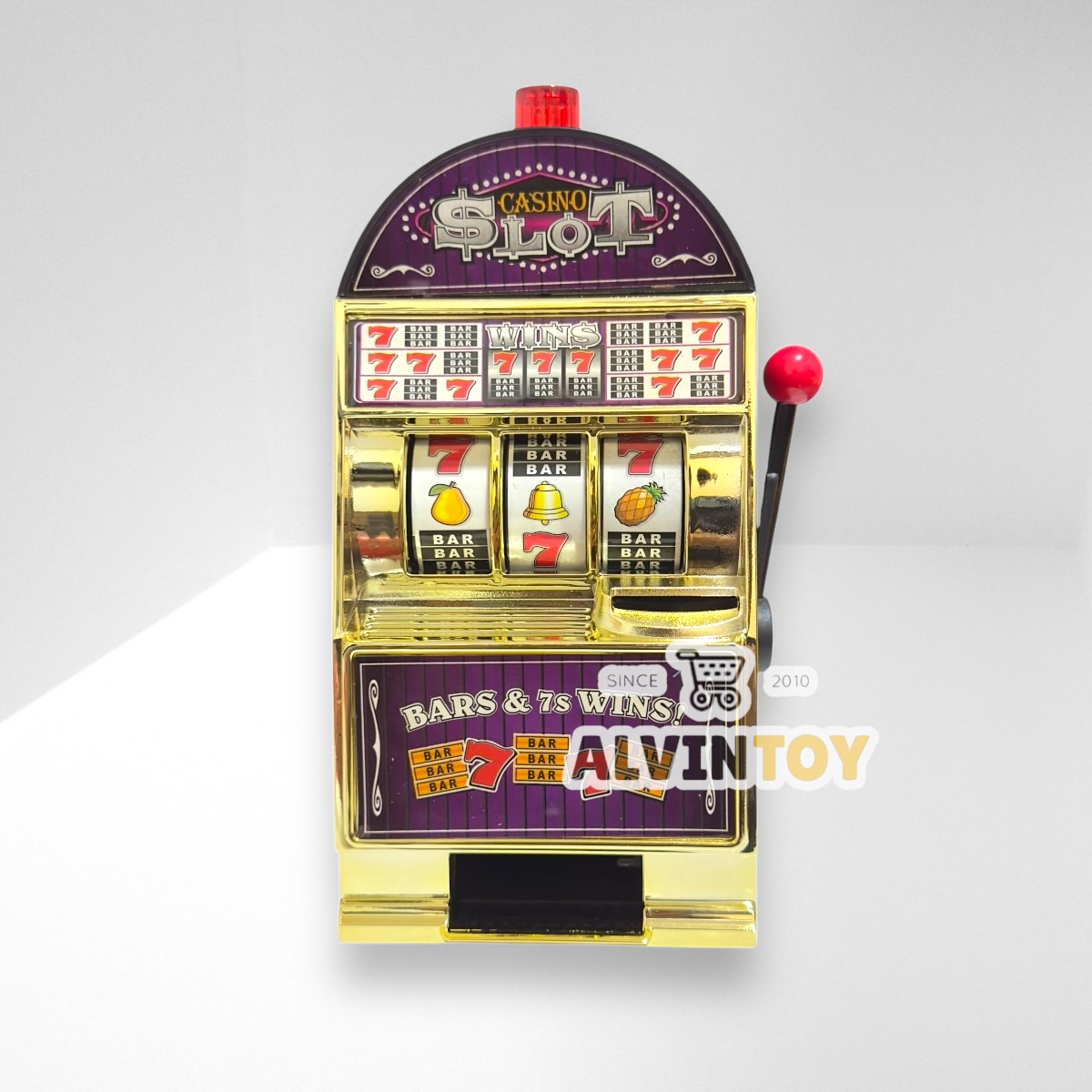 Casino Jackpot Slot Machine - ตู้สล็อต ใส่เหรียญได้ มีไฟ มีเสียง มีเหรียญออก