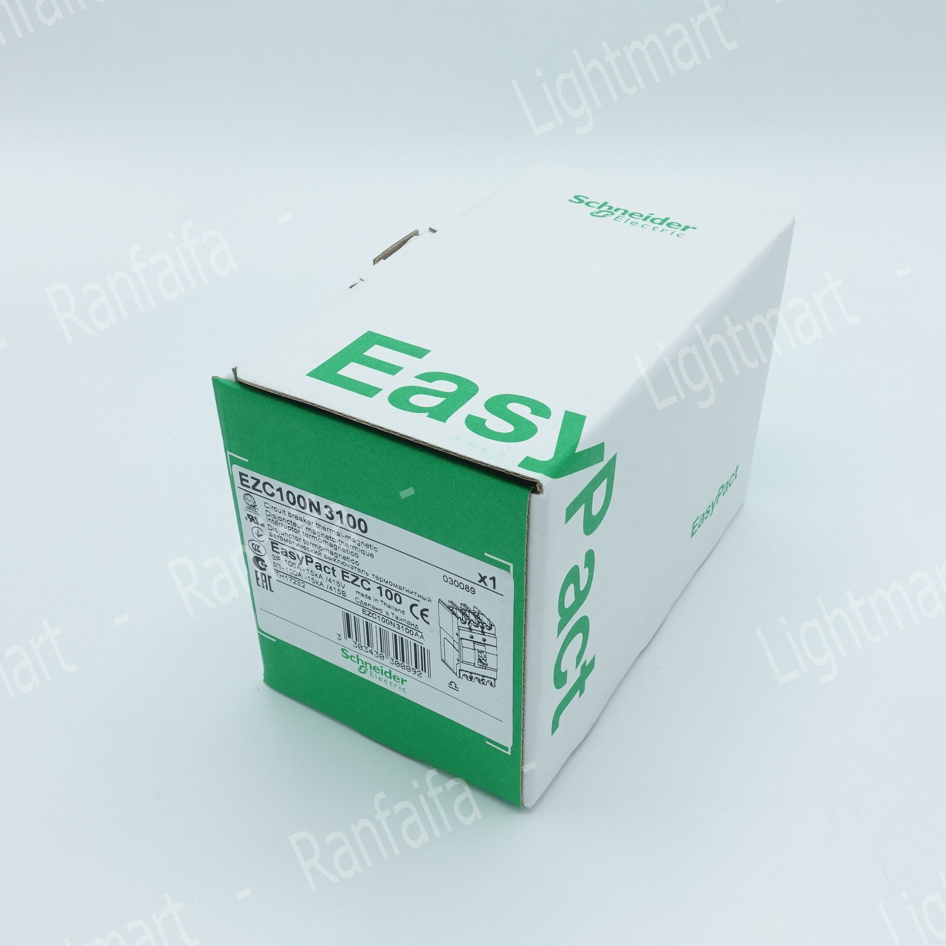 เมนเบรกเกอร์ 3P EZC100N (15kA) Schneider