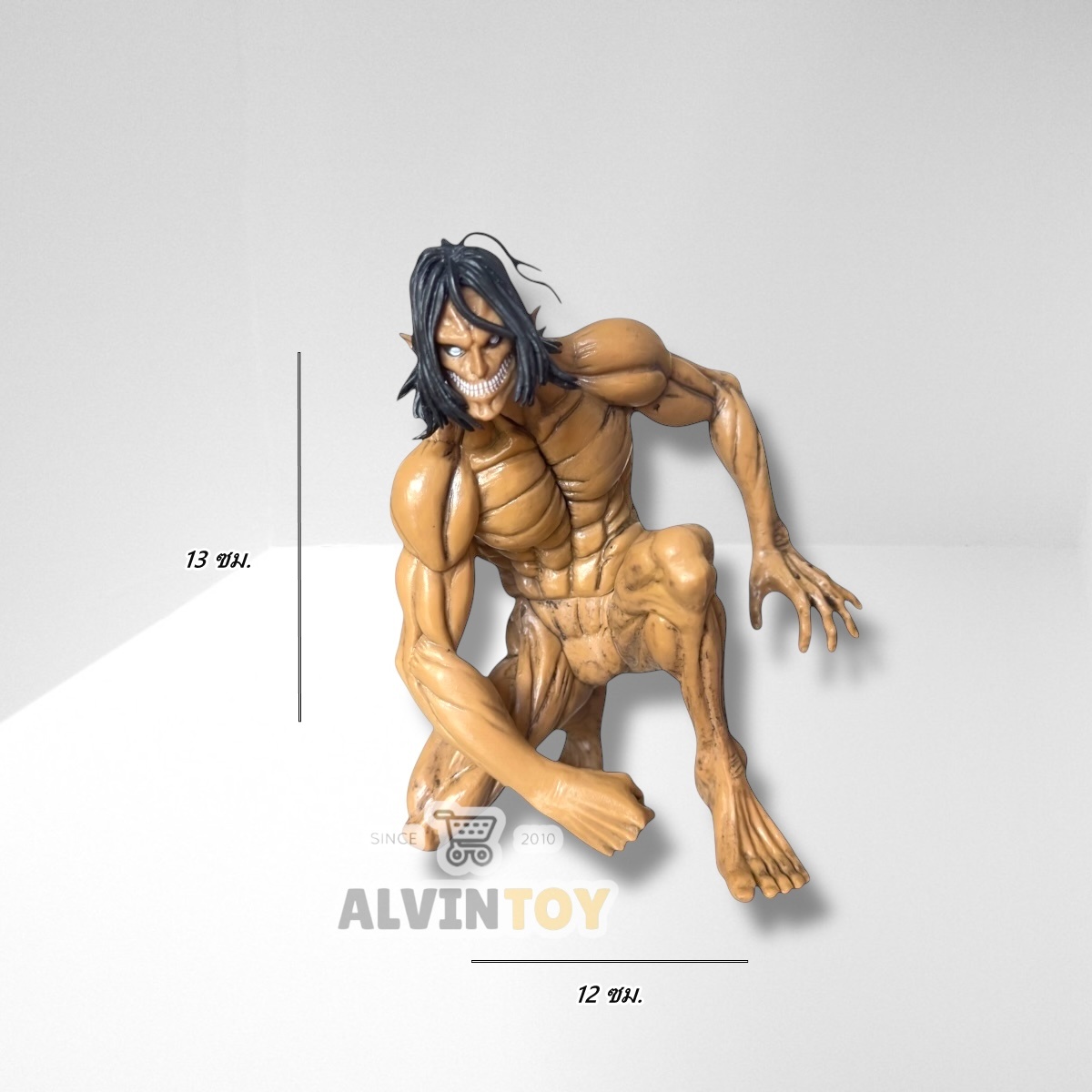Action Figure โมเดล attack On Titan - ไททัน ขนาดความสูง 13 ซม. พร้อมกล่อง งานสวย