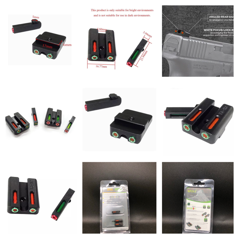 ศูนย์หน้าหลัง ไฟเบอร์ออฟติค (Glock)