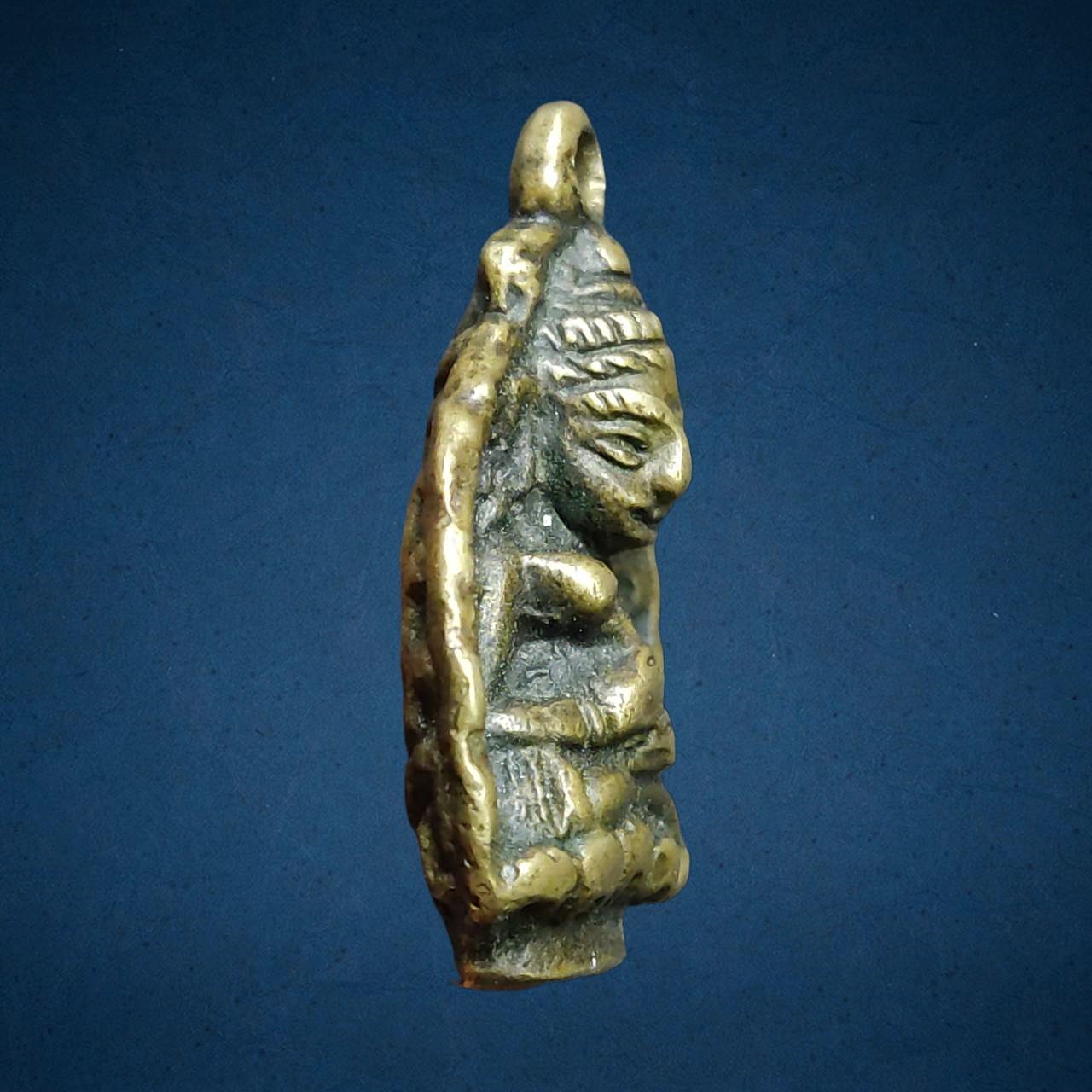 เหรียญหล่อพระอุปคุต หลวงพ่ออิ่ม วัดหัวเขา จ.สุพรรณบุรี ปี 2470 เนื้อทองผสม