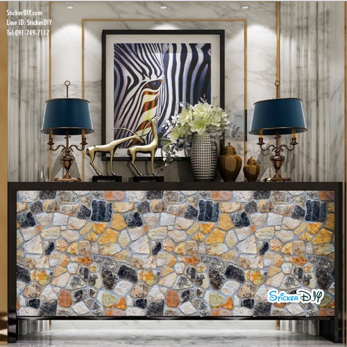 (หน้ากว้าง45ซม..xยาว10เมตร)Wallpaper sticker วอลเปเปอร์แบบกาวในตัว SA1014