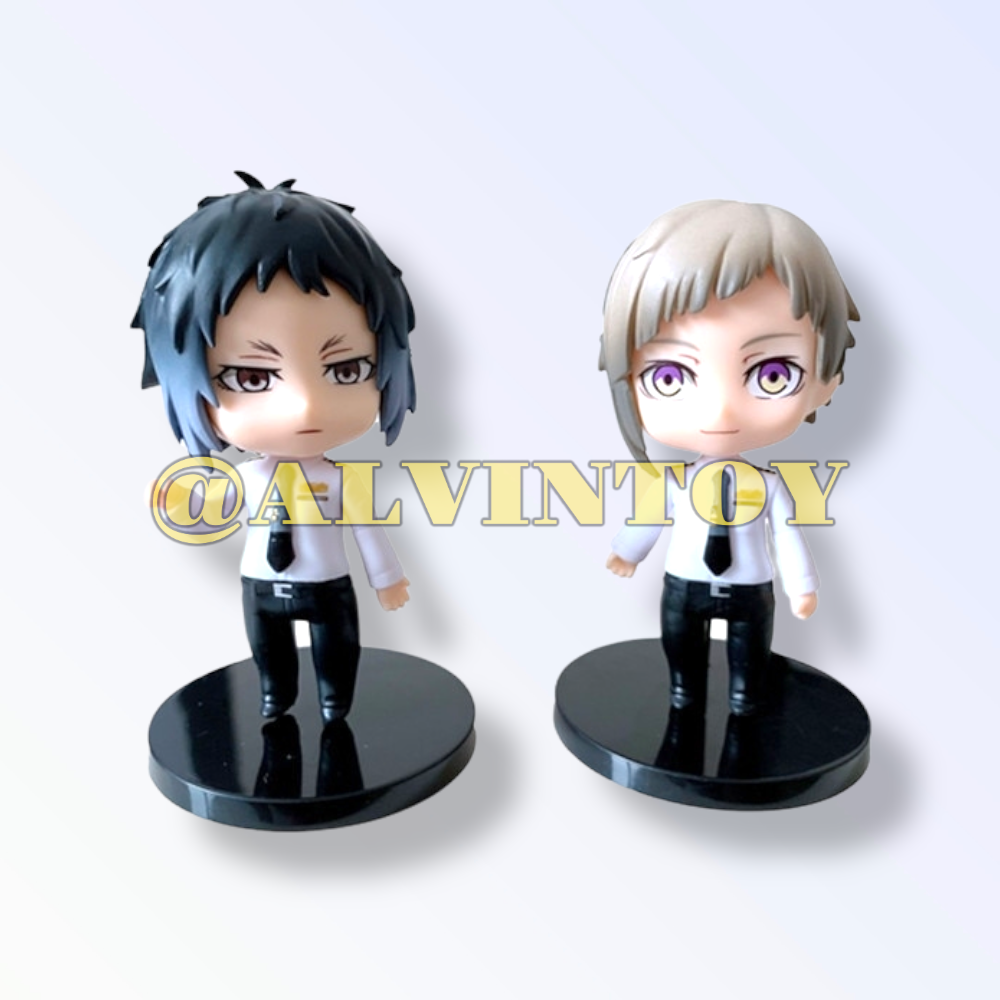 Action Figure Bungou Stray Dogs - คณะประพันธกรจรจัด เซ็ต 6 ตัว ขนาดความสูง 10 ซม. มีฐาน งานสวย