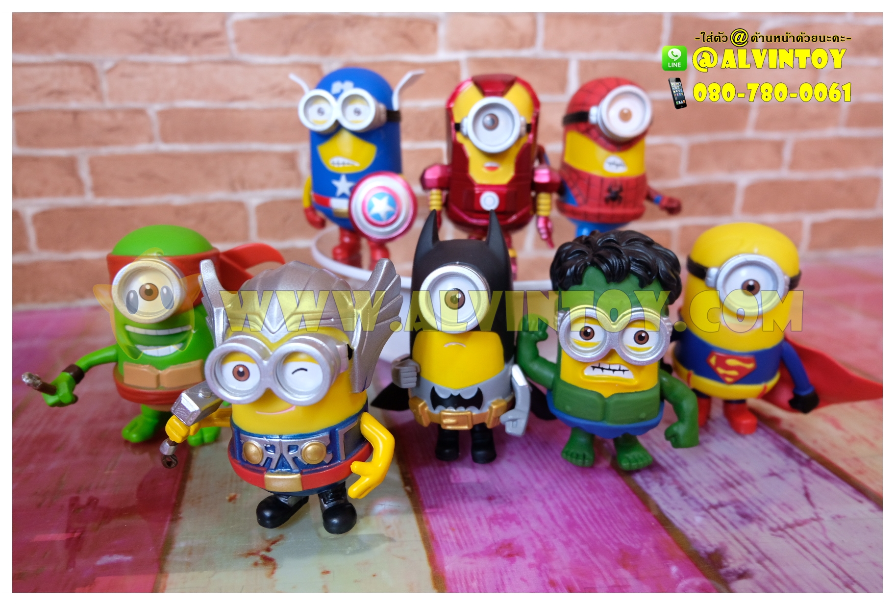Figures Minions Avengers & Super Hero AL1