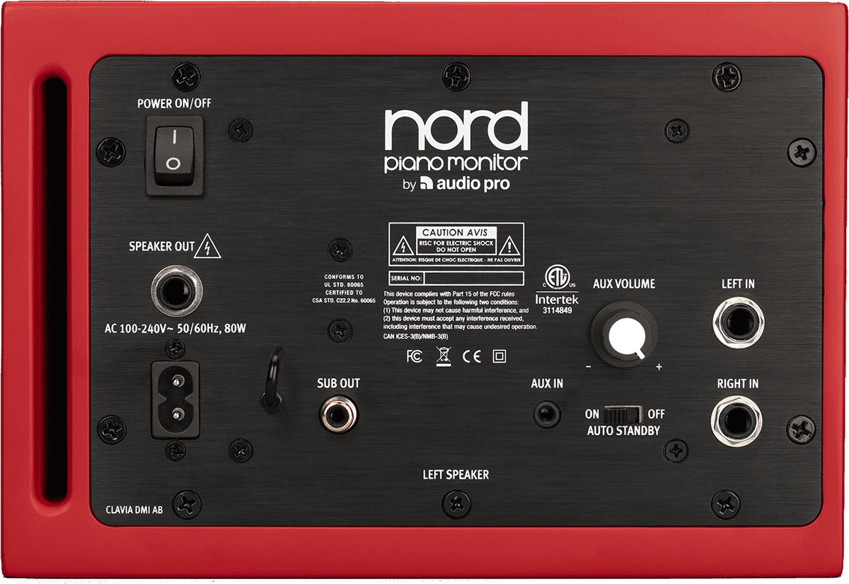Nord Piano Monitors V2 (Pair/คู่) *ของแท้รับประกัน 1ปี* ลำโพงมอนิเตอร์ พร้อมขายึดคีย์บอร์ด (with Monitor Brackets)