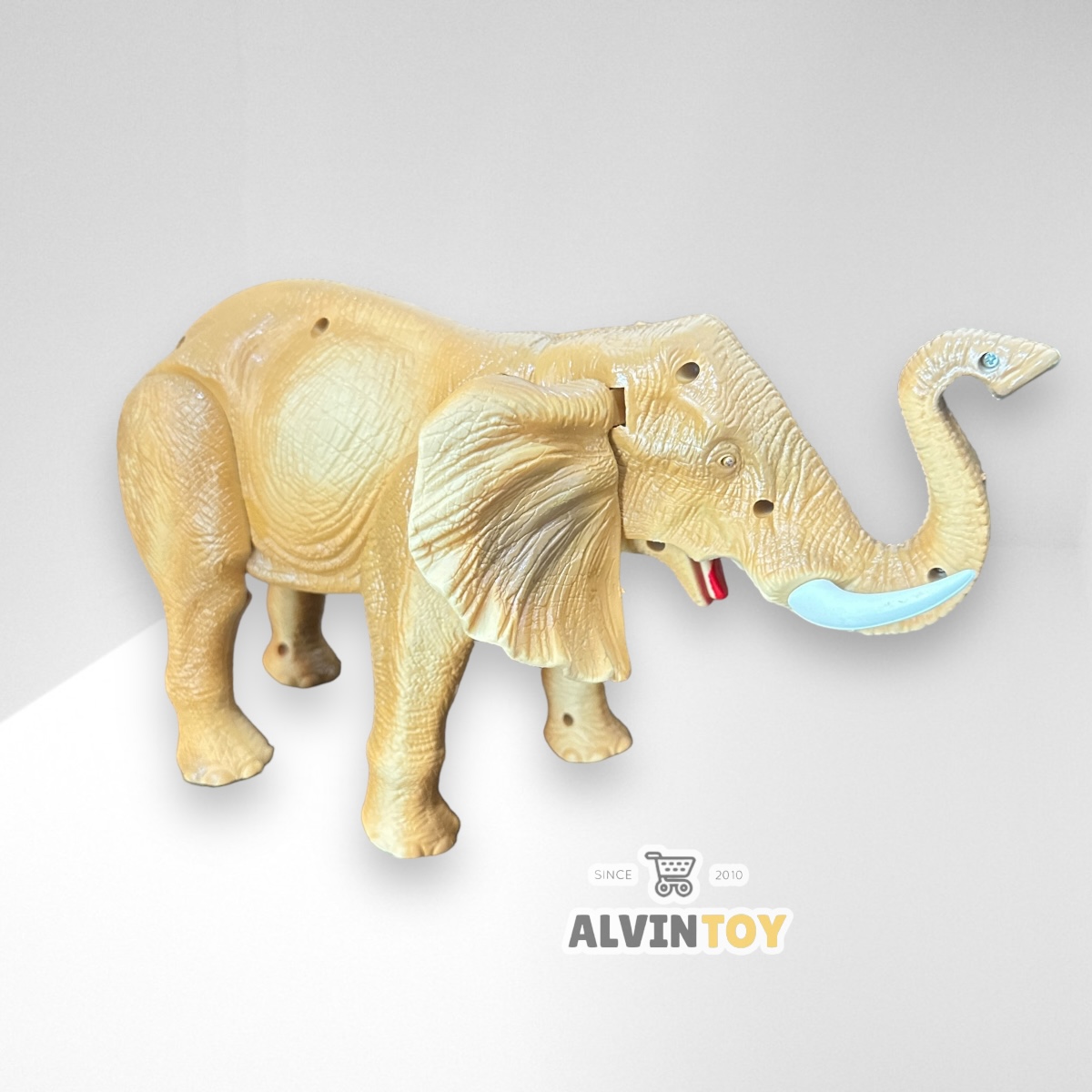 Elephant โมเดลช้าง ของเล่นช้าง เดินได้ มีเสียง มีไฟ