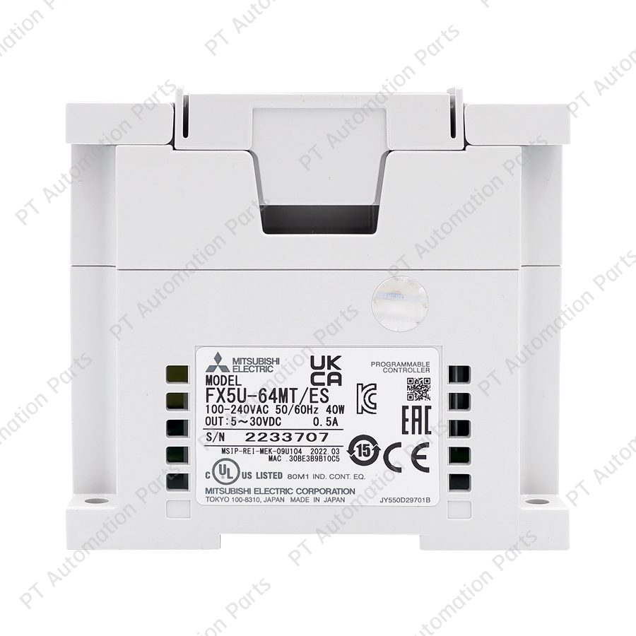 PLC Mitsubishi FX5U-32MR/ES FX5U-32MR/DS FX5U-32MT/ES FX5U-64MR/ES FX5U-64MT/ES Programmable Logic Controller มิตซูบิชิ พีแอลซี โปรแกรมมาเบิ้ล ลอจิก คอนโทรลเลอร์