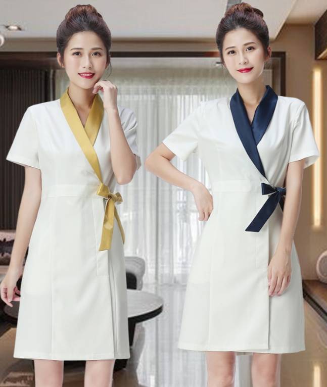 ชุดสปา ชุดคลินิกความงาม ชุดพนักงานต้อนรับ