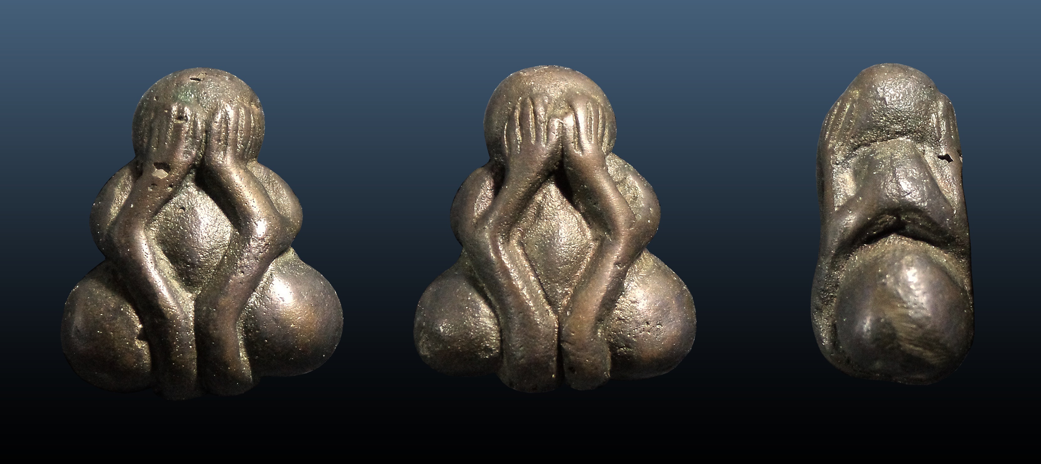 พระปิดตาวัดอนงค์ เนื้อเมฆสิทธิ์ สองหน้า