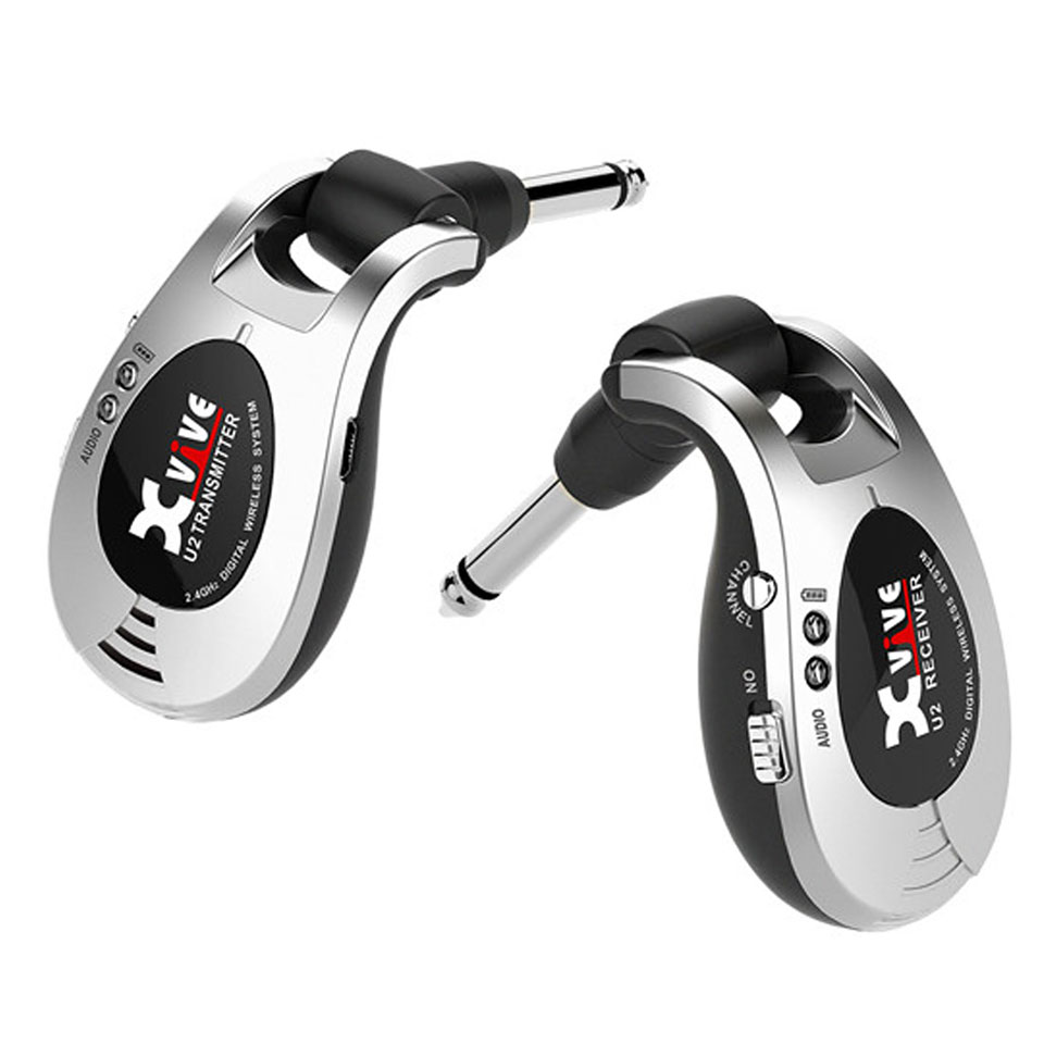 XVIVE U2 *ของแท้รับประกันศูนย์* Wireless Guitar System อุปกรณ์ไร้สายสำหรับกีต้าร์ / เบส, สัญญาณดิจิตอล 2.4GHz, 1ตัวรับ / 1 ตัวส่ง