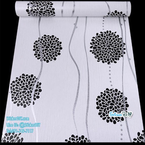 (หน้ากว้าง45ซม..xยาว10เมตร)Wallpaper sticker วอลเปเปอร์แบบกาวในตัว WS5005