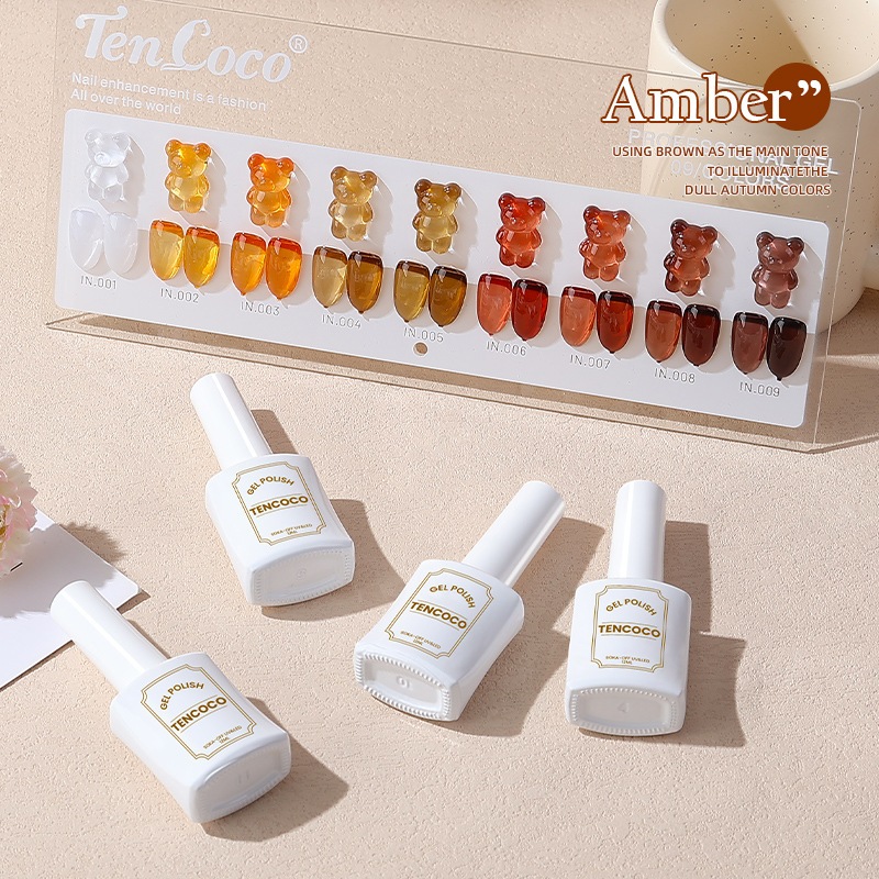 สีเจล อัมเบอร์ คาราเมล แบบอบ ไซรัป (12 มล) Amber Syrup Nail Gel Polish UV/LED (12 ML)