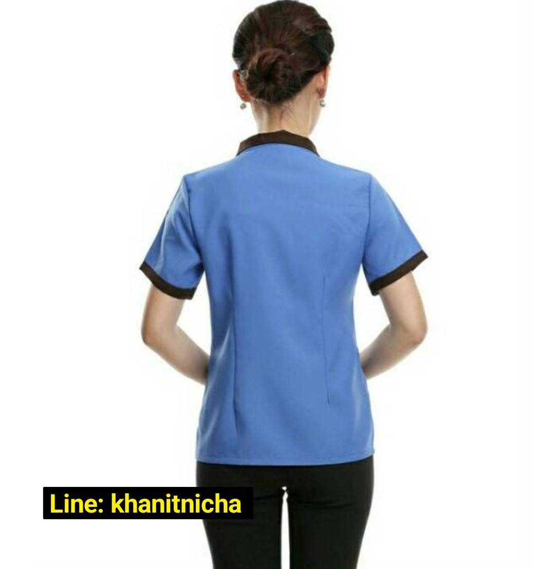 เสื้อแม่บ้าน ชุดแม่บ้าน ชุดแม่บ้านโรงแรม ชุดแม่บ้านโรงพยาบาล ชุดพนักงานทำความสะอาด