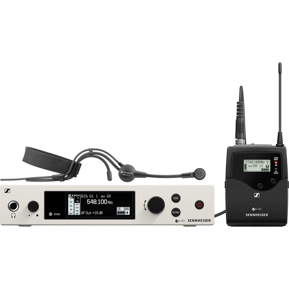 Sennheiser EW 300 G4-ME3-TH ไมค์ไร้สายแบบคาดศีรษะ, 12 Ch., ระยะ 100 ม. (คลื่น UHF 748.2 - 757.8 MHz กสทช.) รับประกัน 1 ปี
