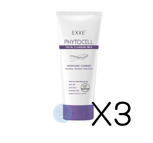 (ซื้อ3 ราคาพิเศษ) Exxe Phytocell Facial Cleansing Milk [100 g.] เนื้อครีมน้ำนมที่เนียนนุ่ม ทำความสะอาดผิวอย่างอ่อนโยน