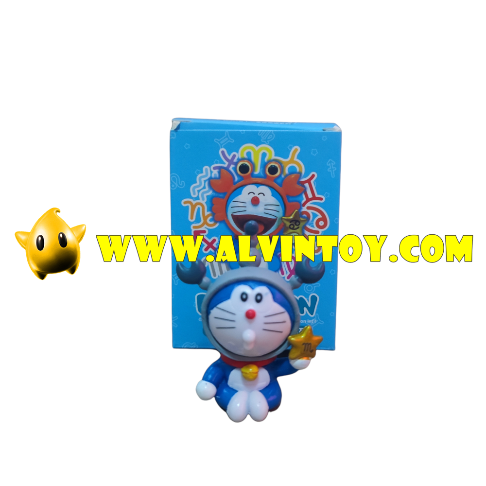 Action Figure โมเดลโดเรม่อน ประจำราศีต่างๆ เซ็ต 4 ตัว ขนาดความสูง 5 ซม.