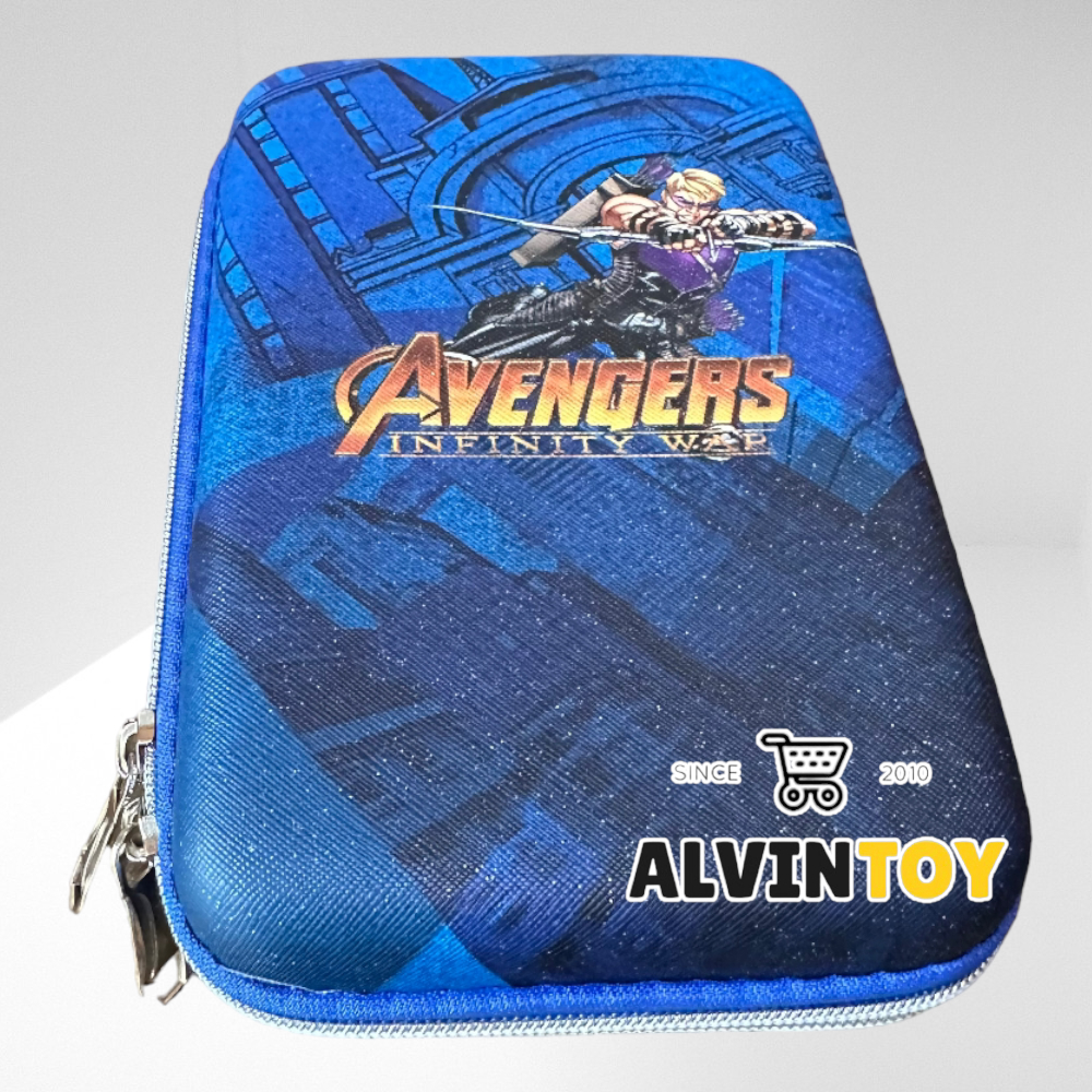 กระเป๋าดินสอไฟเบอร์ซิปรอบ Captain America กัปตันอเมริกา