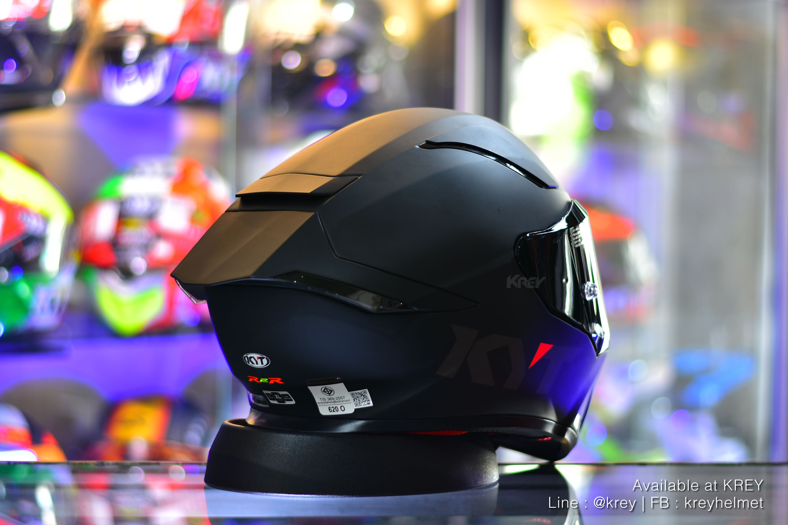 KYT model R2R Pro Plain Matt Black