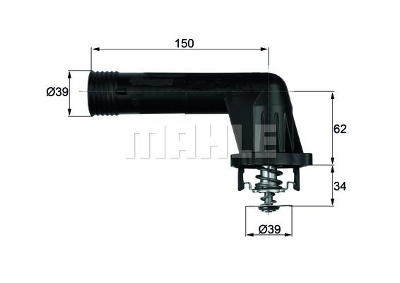 วาวล์น้ำ E36 (318i) เครื่อง M43 (95°C) / Thermostat, #1247125