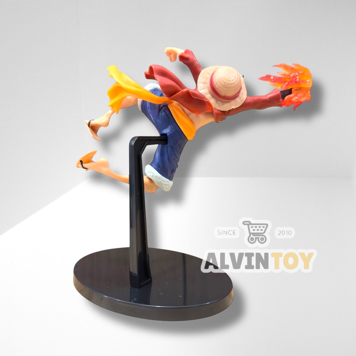 โมเดล Luffy - ลูฟี่ หมัดเพลิงฮาคิ พร้อมฐาน พร้อมกล่อง Figures One Piece