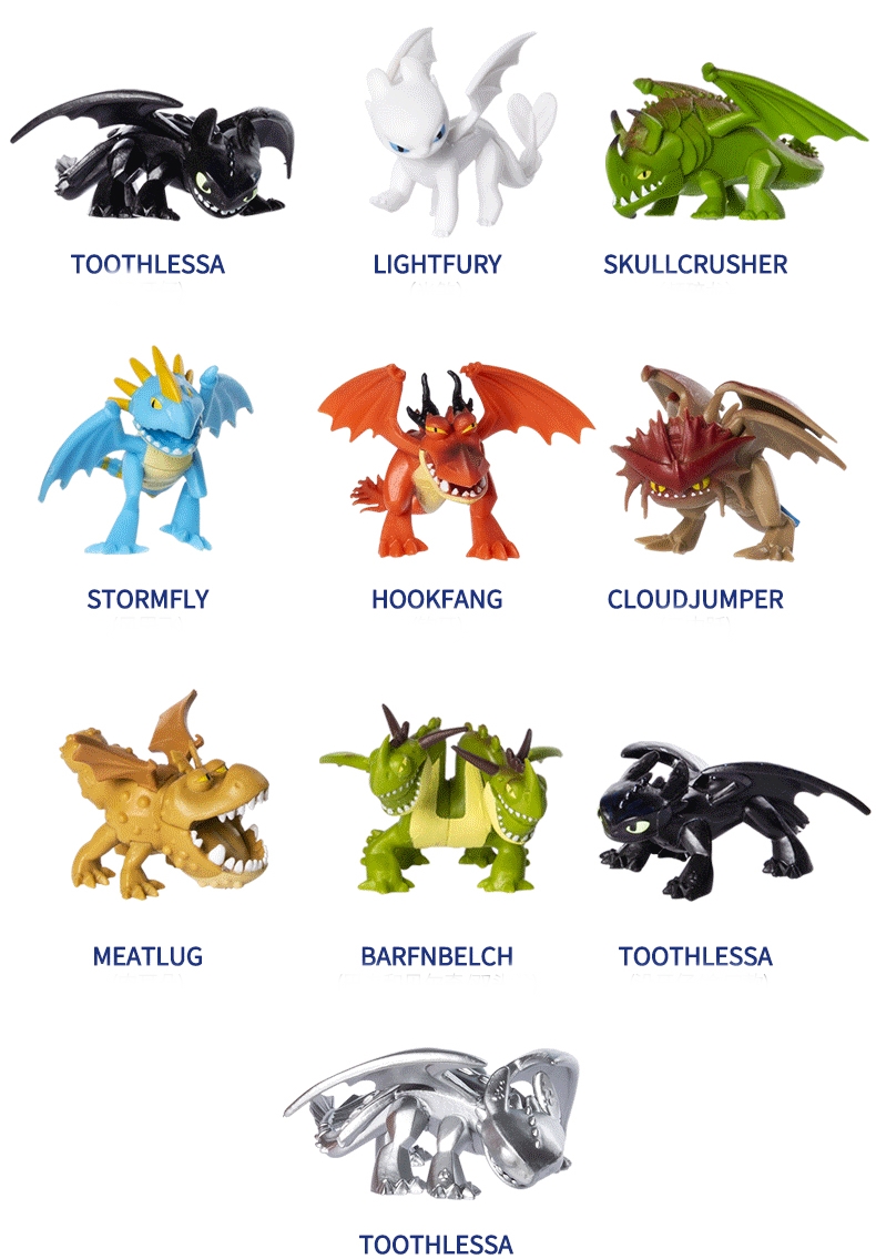 โมเดล How To Train Your Dragon 2 เซ็ต 10 ตัว