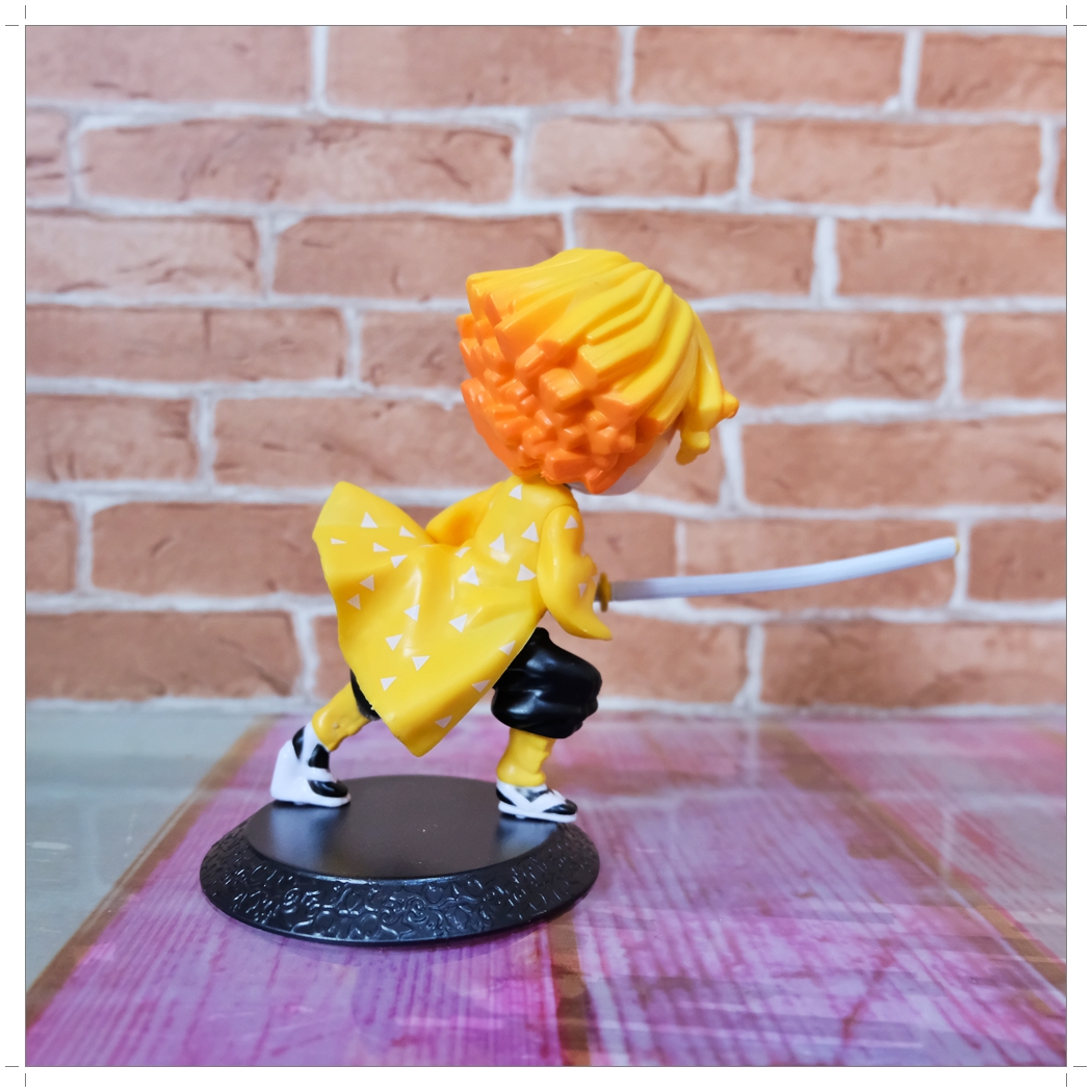 Action Figure Kimetsu no Yaiba โมเดลดาบพิฆาตอสูร อากาสึมะ เซ็นนิตสึ ขนาดความสูง 15 ซม. มีฐาน งานสวย