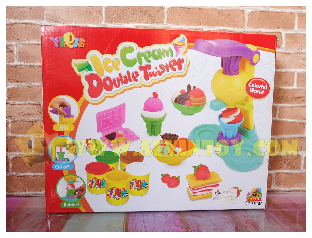 Ice Cream Double Twister - แป้งโดว์ ชุดทำไอศกรีม