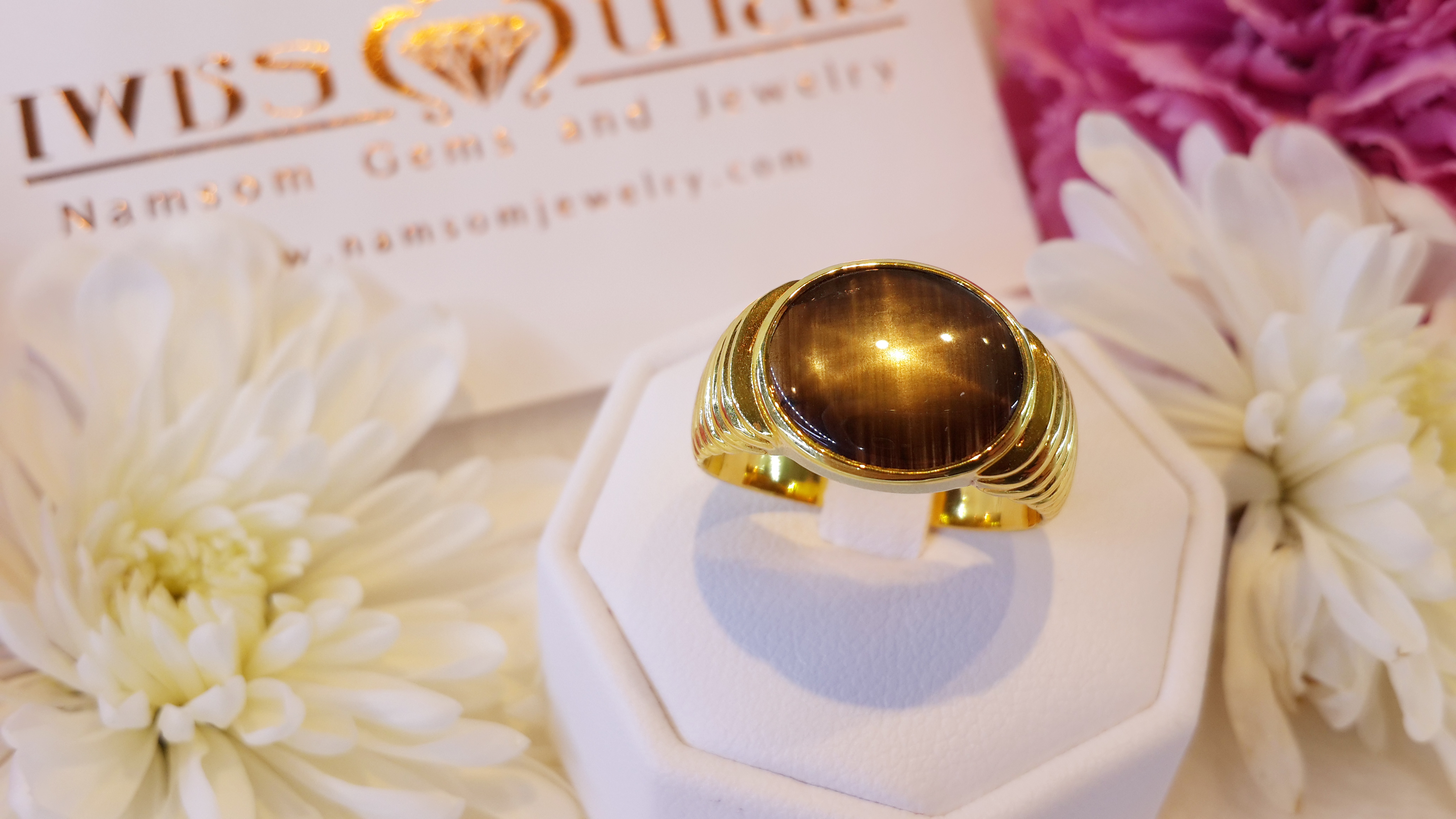 แหวนพลอย Black Star Sapphire(เนื้อแข็ง) ขาสวยคมชัด