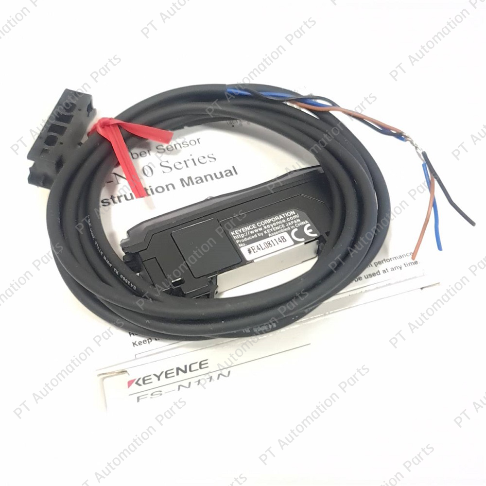 Keyence FS-N11N Digital Fiber Optic Sensor Amplifier Unit 12-24VDC Output NPN Cable Length 2m ดิจิตอลไฟเบอร์ออปติกเซนเซอร์ แอมปริฟายเออร์ ยูนิตหลัก สายยาว 2เมตร