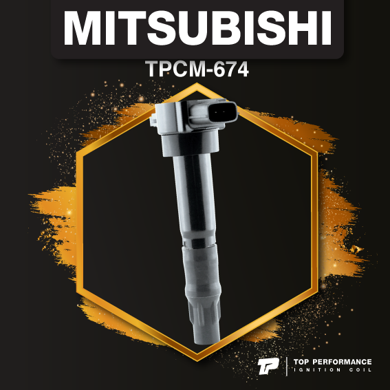 (ประกัน 3 เดือน) คอยล์จุดระเบิด MITSUBISHI SPACE WAGON 2.4 MIVEC / 4G69 ตรงรุ่น 100% - TPCM-674 - TOP PERFORMANCE JAPAN - คอยล์หัวเทียน คอยล์ไฟ มิตซูบิชิ สเปซวากอน MR994643 / FK0278-03K