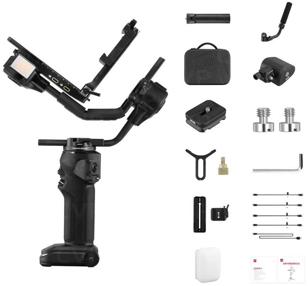 Zhiyun CRANE 4 Combo Kit *ของแท้รับประกัน 2ปี* กันสั่นกล้อง 3-Axis Handheld Gimbal Stabilizer
