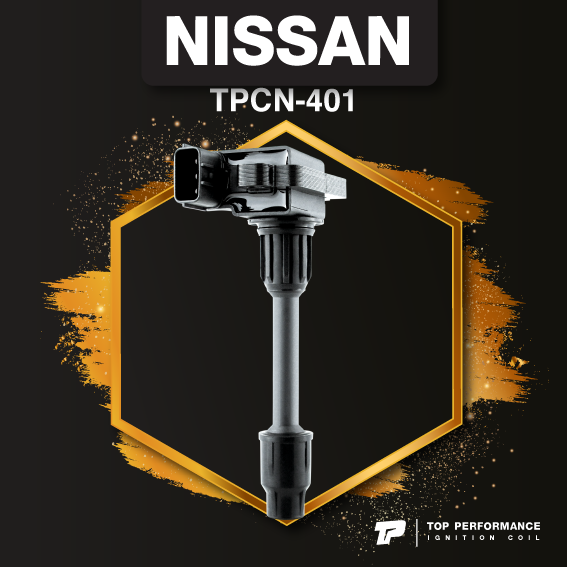 (ประกัน 3 เดือน) คอยล์จุดระเบิด NISSAN CEFIRO A32 ตัวสั้น VQ30DE - TPCN-401 - TOP PERFORMANCE JAPAN - คอยล์หัวเทียน คอย์ไฟ นิสสัน เซฟิโร่ 22448-31U16